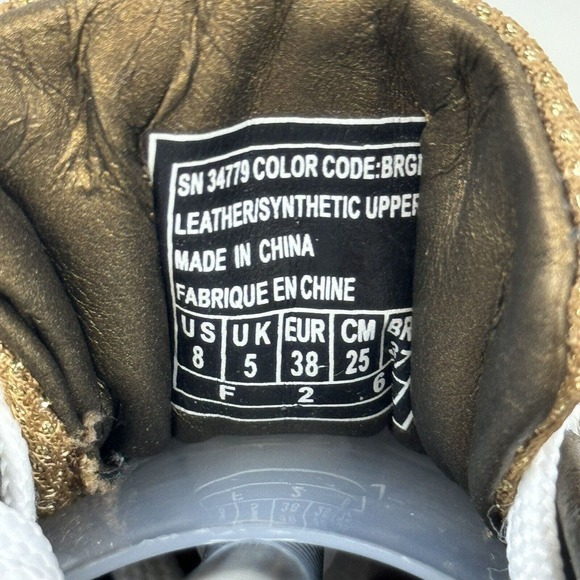 BEBE Sport Gym Women's Shoes Brown/Gold Size 8 - Picture 7 of 14